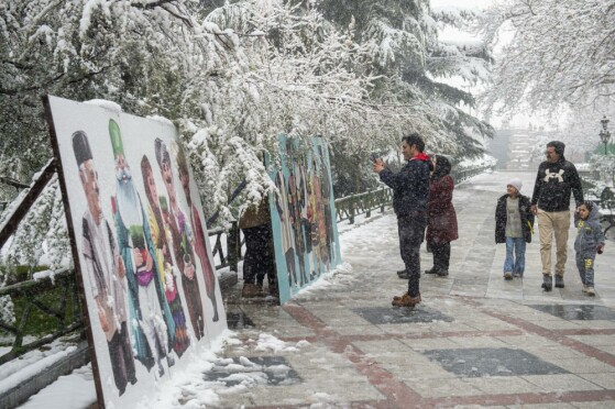 بارش برف در تهران