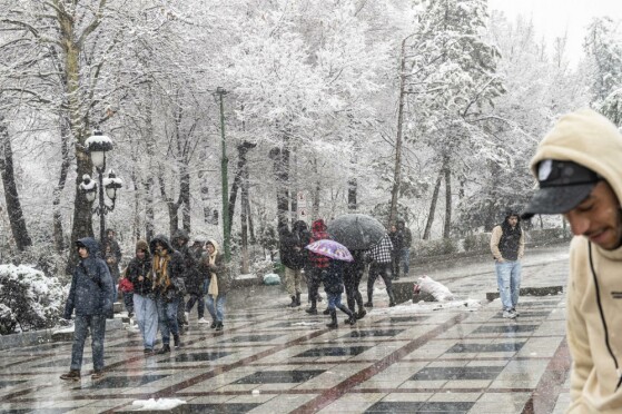 بارش برف در تهران