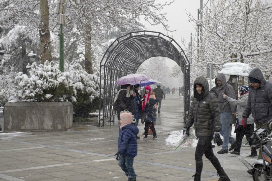 بارش برف در تهران