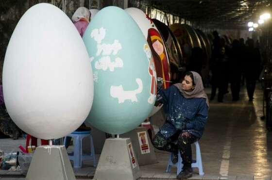 جشنواره تخم مرغ رنگی در پارک شهر