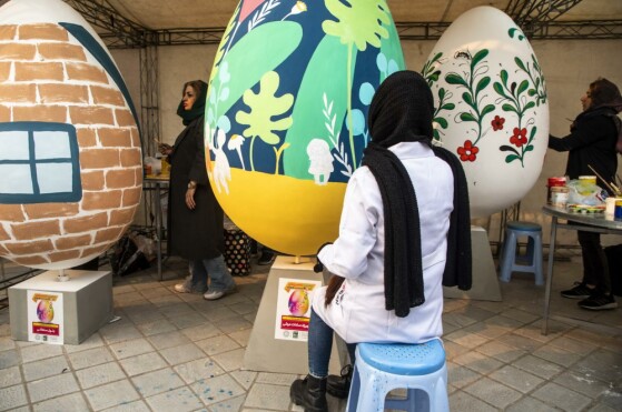 جشنواره تخم مرغ رنگی در پارک شهر