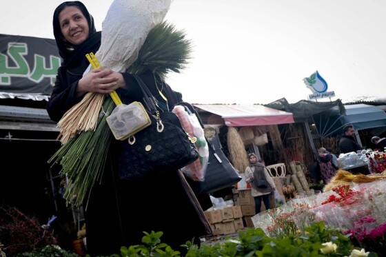 بازار گل تهران در آستانه نوروز