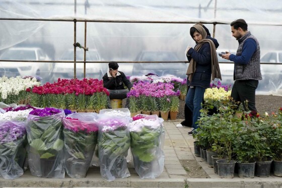 بازار گل تهران در آستانه نوروز