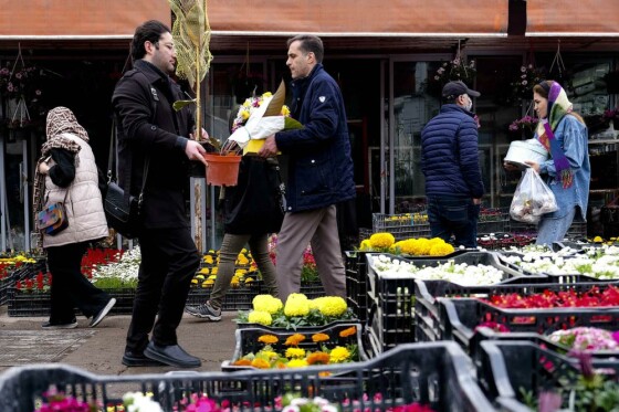 بازار گل تهران در آستانه نوروز