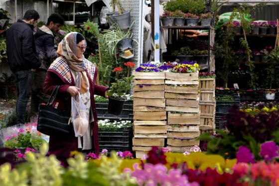 بازار گل تهران در آستانه نوروز