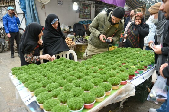 خرید نوروزی در بازار نعلبندان گرگان
