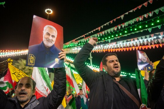 تجمع اعتراضی مردم تهران در محکومیت ترور سردار زاهدی و همراهنش