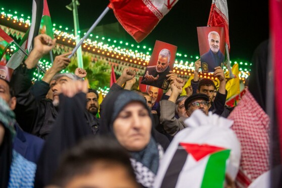 تجمع اعتراضی مردم تهران در محکومیت ترور سردار زاهدی و همراهنش