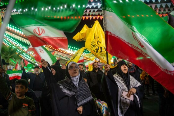 تجمع اعتراضی مردم تهران در محکومیت ترور سردار زاهدی و همراهنش