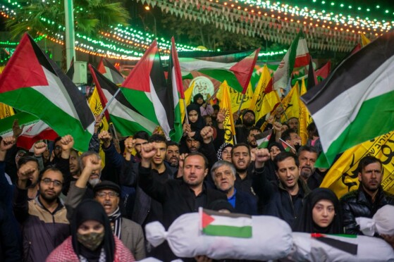 تجمع اعتراضی مردم تهران در محکومیت ترور سردار زاهدی و همراهنش