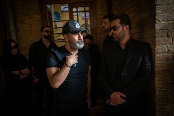 مراسم تشییع مرحوم رضا داوودنژاد