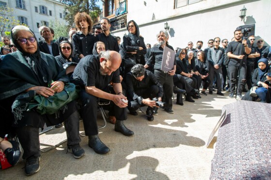 مراسم تشییع مرحوم رضا داوودنژاد