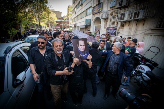 مراسم تشییع مرحوم رضا داوودنژاد