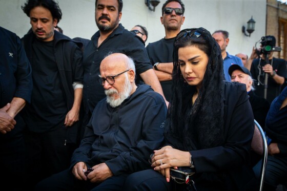 مراسم تشییع مرحوم رضا داوودنژاد