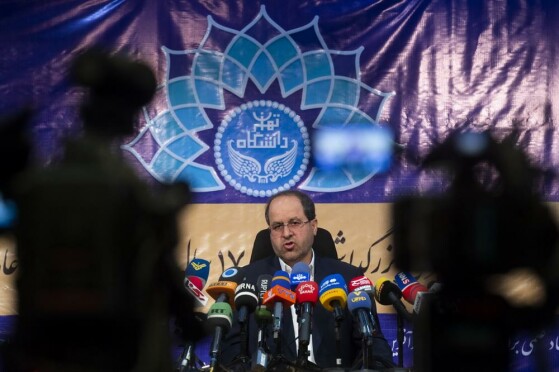 نشست خبری رئیس دانشگاه تهران