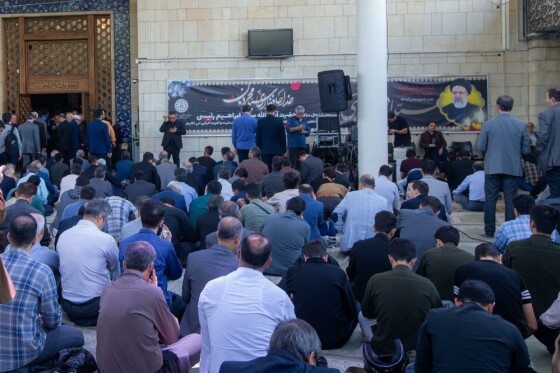 مراسم سوگواری به مناسبت شهادت سید ابراهیم رئیسی و همراهان در دانشگاه تهران