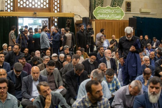 مراسم سوگواری به مناسبت شهادت سید ابراهیم رئیسی و همراهان در دانشگاه تهران