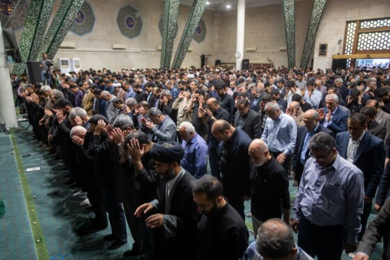 مراسم سوگواری به مناسبت شهادت سید ابراهیم رئیسی و همراهان در دانشگاه تهران