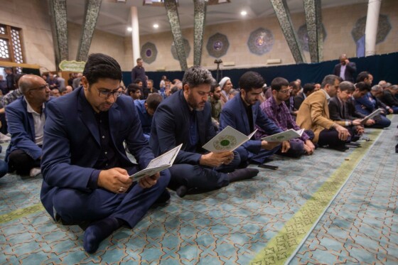 مراسم سوگواری به مناسبت شهادت سید ابراهیم رئیسی و همراهان در دانشگاه تهران