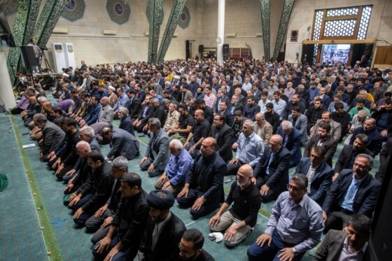 مراسم سوگواری به مناسبت شهادت سید ابراهیم رئیسی و همراهان در دانشگاه تهران