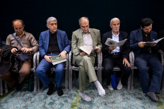 مراسم سوگواری به مناسبت شهادت سید ابراهیم رئیسی و همراهان در دانشگاه تهران