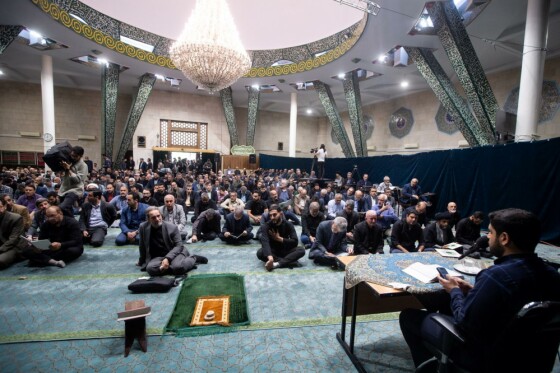 مراسم سوگواری به مناسبت شهادت سید ابراهیم رئیسی و همراهان در دانشگاه تهران