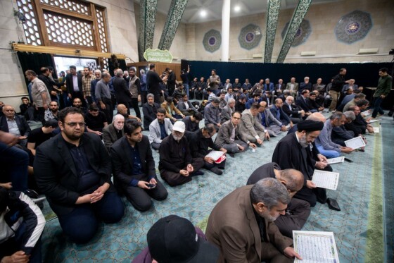 مراسم سوگواری به مناسبت شهادت سید ابراهیم رئیسی و همراهان در دانشگاه تهران