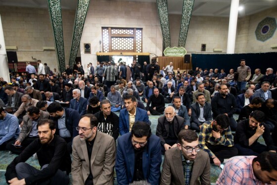 مراسم سوگواری به مناسبت شهادت سید ابراهیم رئیسی و همراهان در دانشگاه تهران