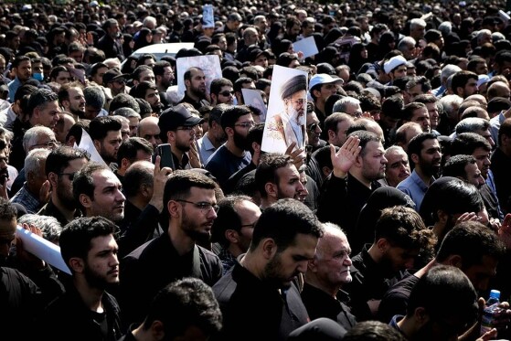 مراسم بدرقه پیکر شهید دکتر ابراهیم رئیسی و همراهان شهیدش -۱