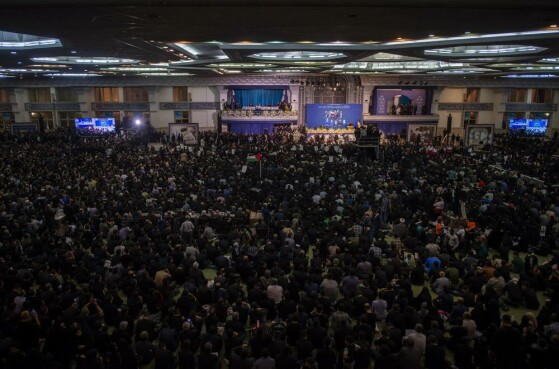 مراسم وداع با شهدای خدمت در مصلی امام خمینی (ره)