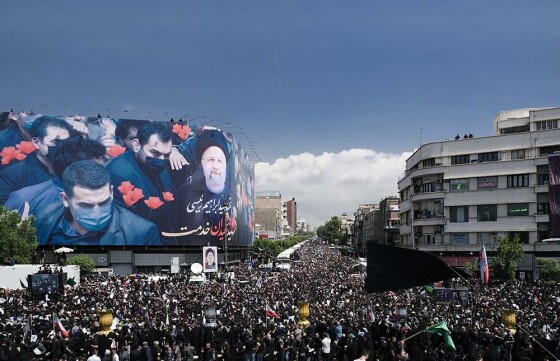 مراسم بدرقه پیکر شهید دکتر ابراهیم رئیسی و همراهان شهیدش -۱