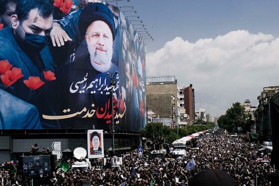 مراسم بدرقه پیکر شهید دکتر ابراهیم رئیسی و همراهان شهیدش -۱