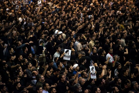 مراسم وداع با شهدای خدمت در مصلی امام خمینی (ره)