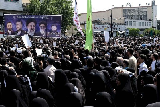 مراسم بدرقه پیکر شهید دکتر ابراهیم رئیسی و همراهان شهیدش -۱