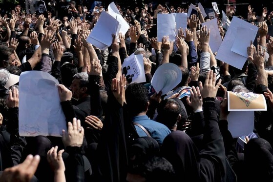 مراسم بدرقه پیکر شهید دکتر ابراهیم رئیسی و همراهان شهیدش -۱