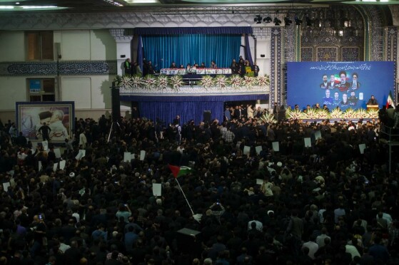 مراسم وداع با شهدای خدمت در مصلی امام خمینی (ره)