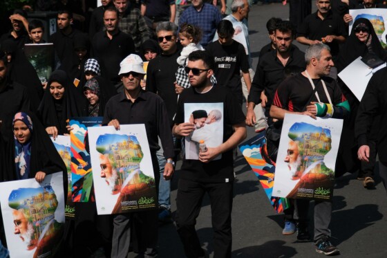 مراسم بدرقه پیکر شهید دکتر ابراهیم رئیسی و همراهان شهیدش -۵