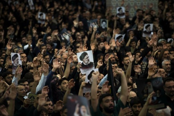 مراسم وداع با شهدای خدمت در مصلی امام خمینی (ره)