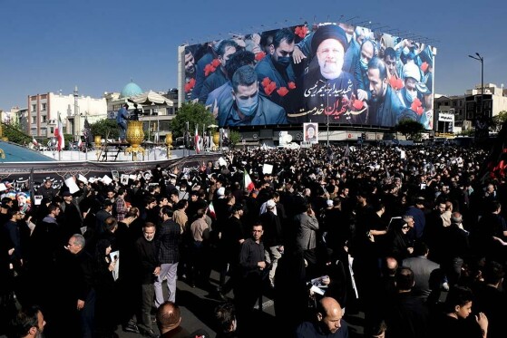 مراسم بدرقه پیکر شهید دکتر ابراهیم رئیسی و همراهان شهیدش -۱