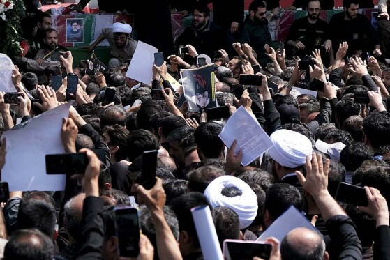 مراسم بدرقه پیکر شهید دکتر ابراهیم رئیسی و همراهان شهیدش -۱