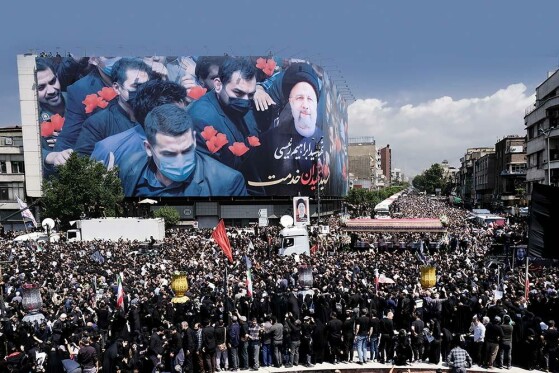 مراسم بدرقه پیکر شهید دکتر ابراهیم رئیسی و همراهان شهیدش -۱