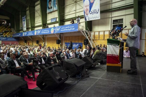 سخنرانی قالیباف در جمع کارگران و بازنشستگان