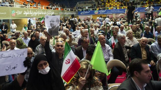 سخنرانی قالیباف در جمع کارگران و بازنشستگان