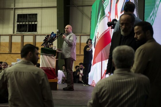 سخنرانی قالیباف در جمع کارگران و بازنشستگان