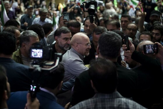 سخنرانی قالیباف در جمع کارگران و بازنشستگان