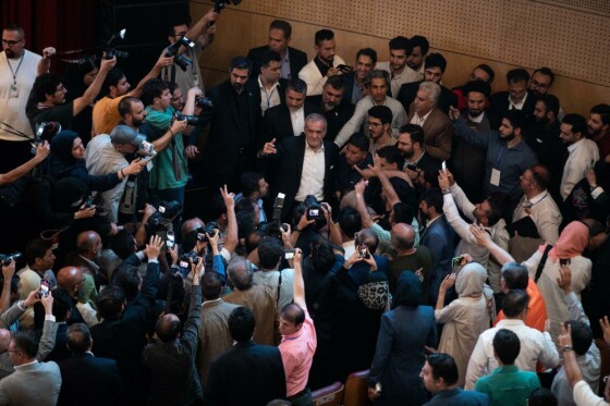 تجمع انتخاباتی حامیان «مسعود پزشکیان»