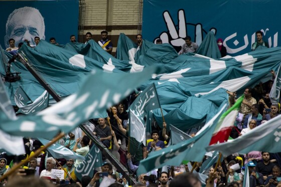 گردهمایی انتخاباتی هواداران «مسعود پزشکیان»