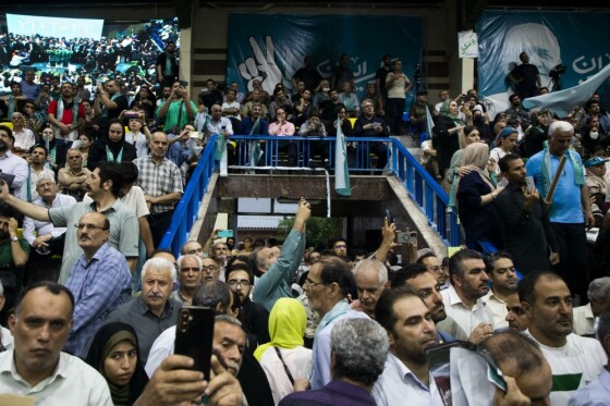 گردهمایی انتخاباتی هواداران «مسعود پزشکیان»