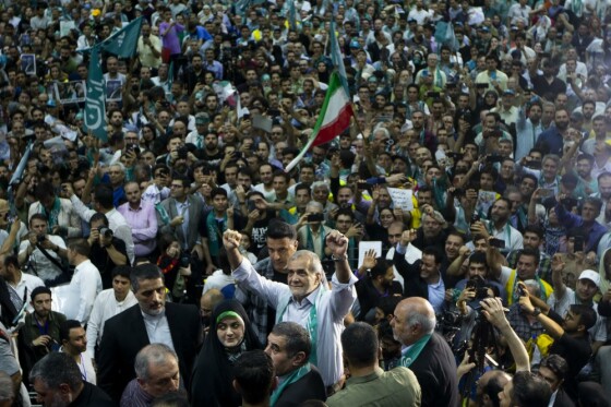 گردهمایی انتخاباتی هواداران «مسعود پزشکیان»