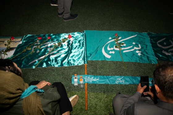 اجتماع هواداران «مسعود پزشکیان» در ورزشگاه حیدرنیا -۱